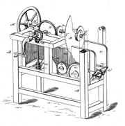 Patent drawing for P. Cunningham mincing machine